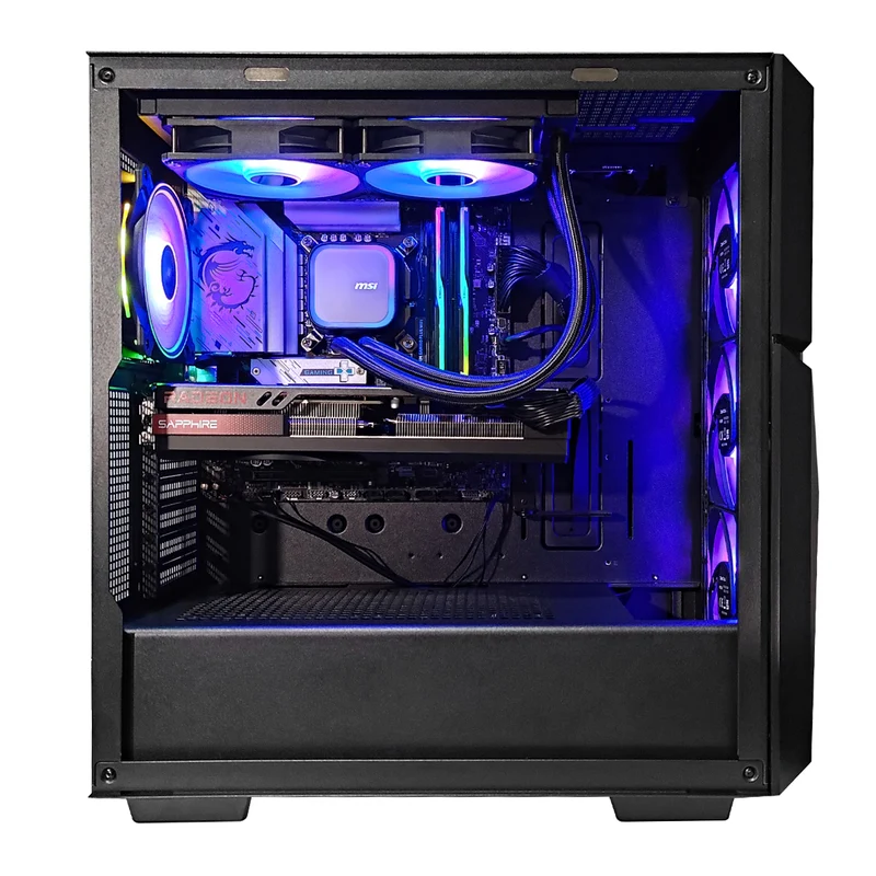 Aurora Cyclops Black Desktop Gaming PC | Intel i5 14500 | 32GB RAM | 1TB SSD | RX 7700 XT | Windows 11 Pro