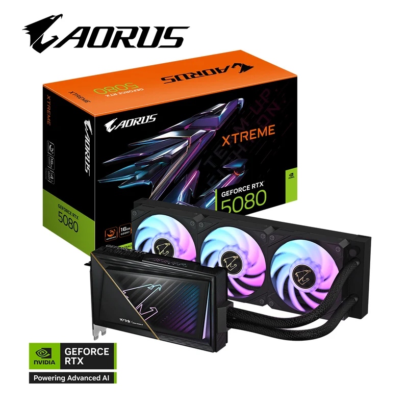 Gigabyte Aorus GeForce RTX 5080 Extreme Waterforce 16GB GDDR7 Graphics Card
