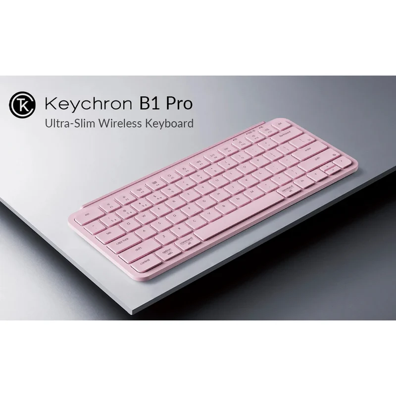 Keychron B1 Pro 75% Ultra-Slim Wireless Keyboard (Blossom Pink) (B1P-K4)