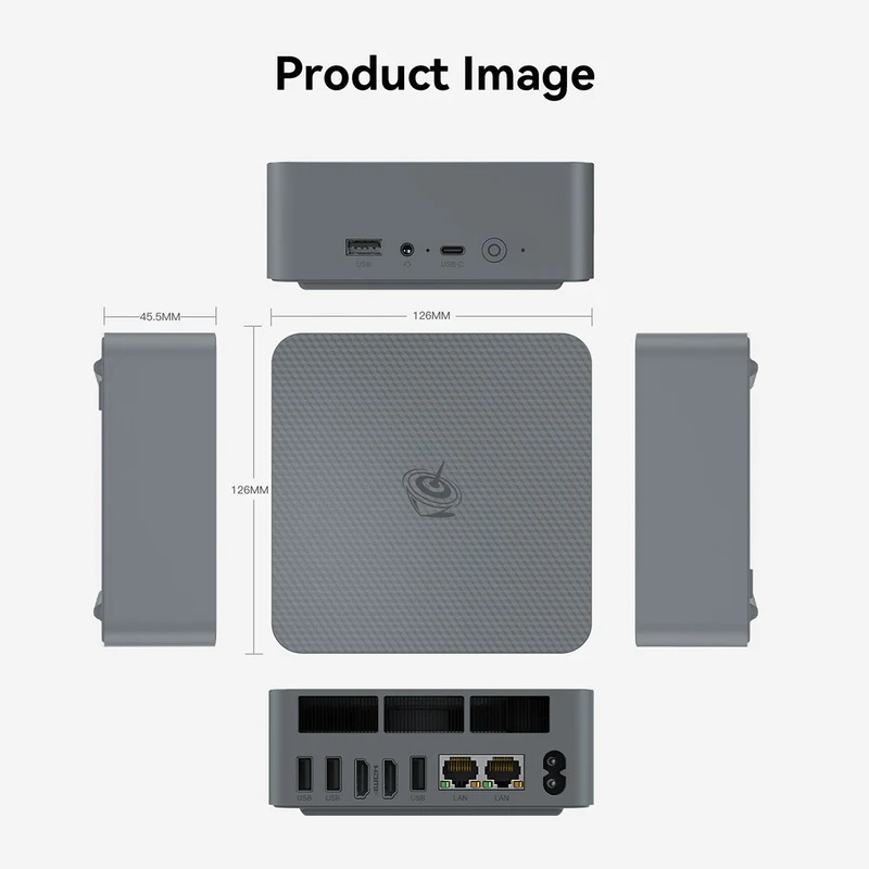 Beelink EQR6-D5 AMD Ryzen 9 6900HX Processor 24GB RAM (1TB SSD, 500GB SSD) Windows 11 Pro Mini PC (Milky Grey)