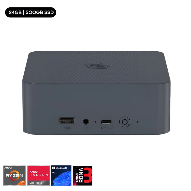 Beelink EQR6-D5 AMD Ryzen 9 6900HX Processor 24GB RAM (1TB SSD, 500GB SSD) Windows 11 Pro Mini PC (Milky Grey)