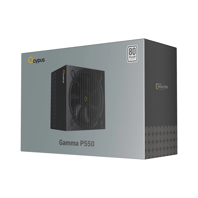Ocypus Gamma P550 550W 80+ 230V Power Supply (Black)