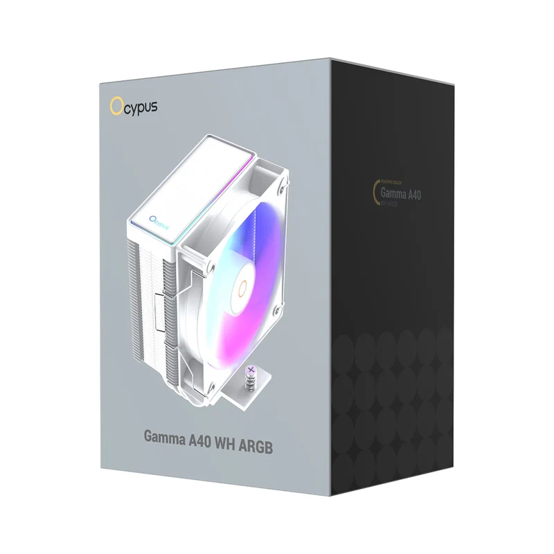 Ocypus Gamma A40 ARGB CPU Cooler (Black, White)