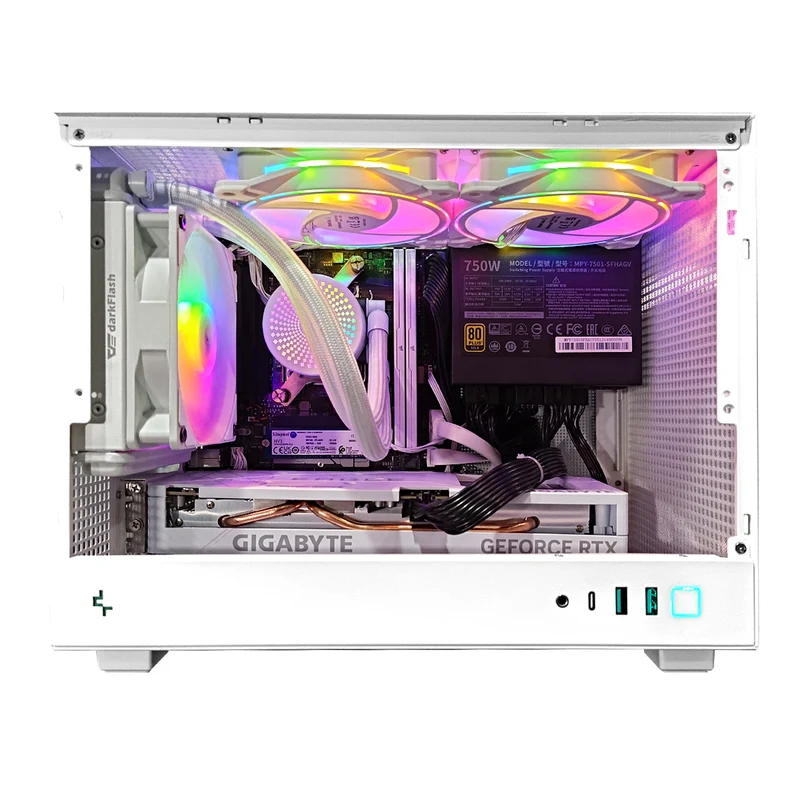 Aurora CH160 White Desktop Gaming PC | AMD Ryzen 5 7600 | 32GB RAM | 1TB SSD | RTX 4060 OC | Windows 11 Pro