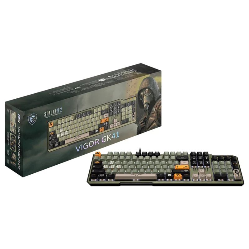 MSI Vigor GK41 Stalker 2 Edition Wired Gaming Keyboard (Kailh Red Mechanical Switches)