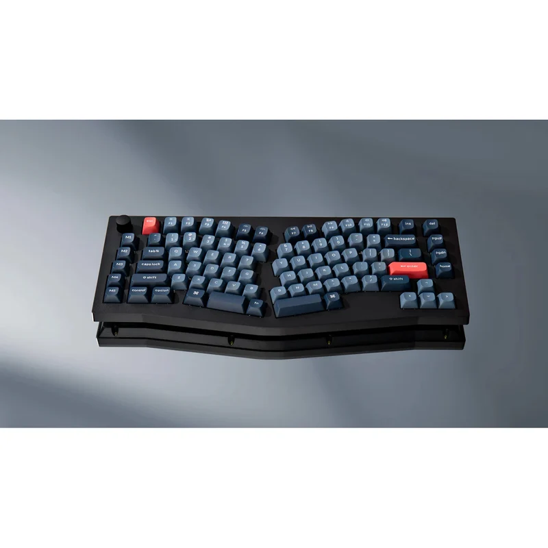 Keychron V10 Max QMK/VIA 75% Alice Fully Assembled Knob RGB Backlight Hot-Swappable Wireless Custom Mechanical Keyboard - Carbon Black (Gateron Jupiter Red Switch, Gateron Jupiter Brown Switch, Gateron Jupiter Banana Switch (V10M-D1, V10M-D3, V10M-D4)