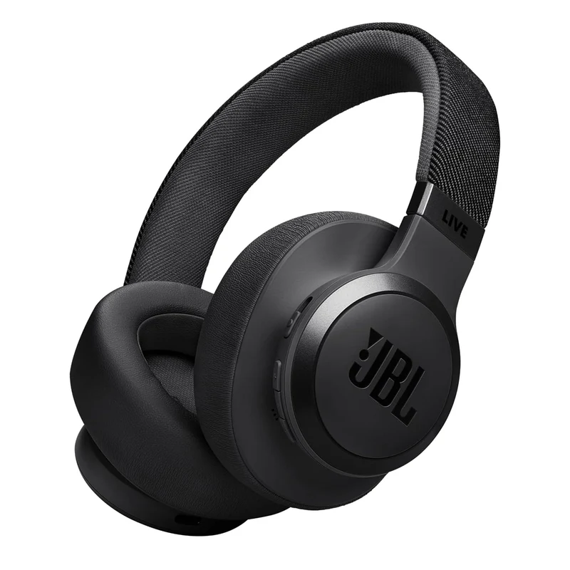 JBL Live 770NC Wireless Over-Ear Headphones with True Adaptive Noise Cancelling (Black)