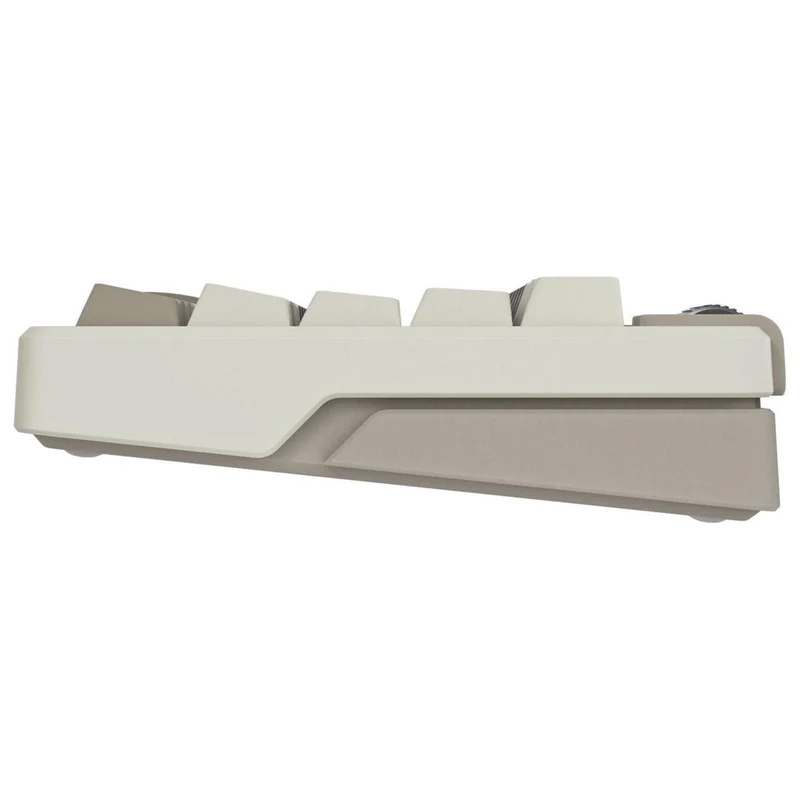 Royal Kludge RK M70 Tri-Mode RGB 73 Keys Hot-Swappable Mechanical Keyboard Mocha Grey (Cream Switch, Beige Switch)