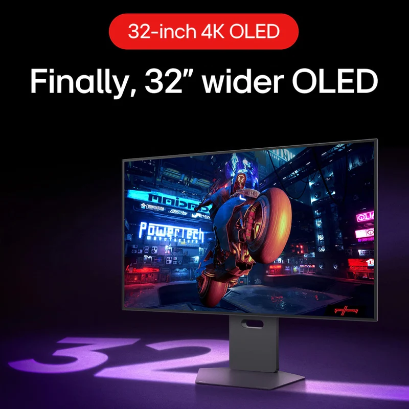 LG UltraGear OLED 32GS95UV-B 32" 4K UHD (3840x2160) Dual-Mode (4K 240Hz/FHD 480Hz) 0.03ms GTG DisplayHDR True Black 400 Tilt/Height/Swivel/Pivot Gaming Monitor
