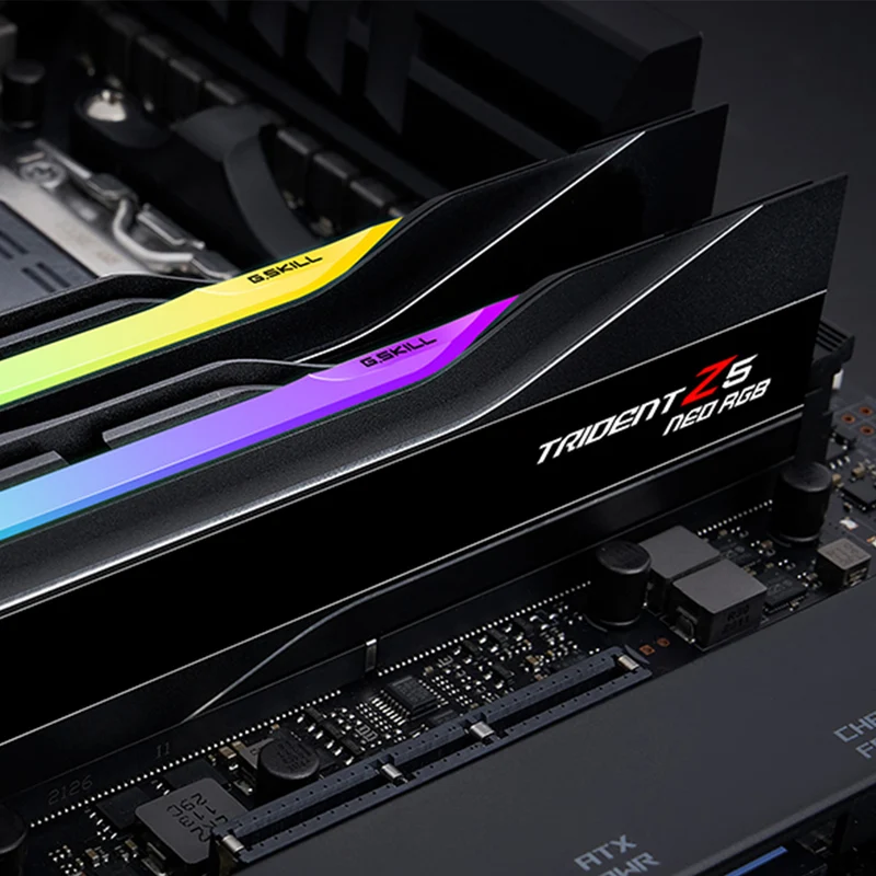 G.Skill trident Z5 Neo RGB 96GB (2x48GB) DDR5 6000 MT/s CL28-36-36-96 1.35V AMD EXPO Desktop Memory (F5-6000J2836F48GX2-TZ5NR)