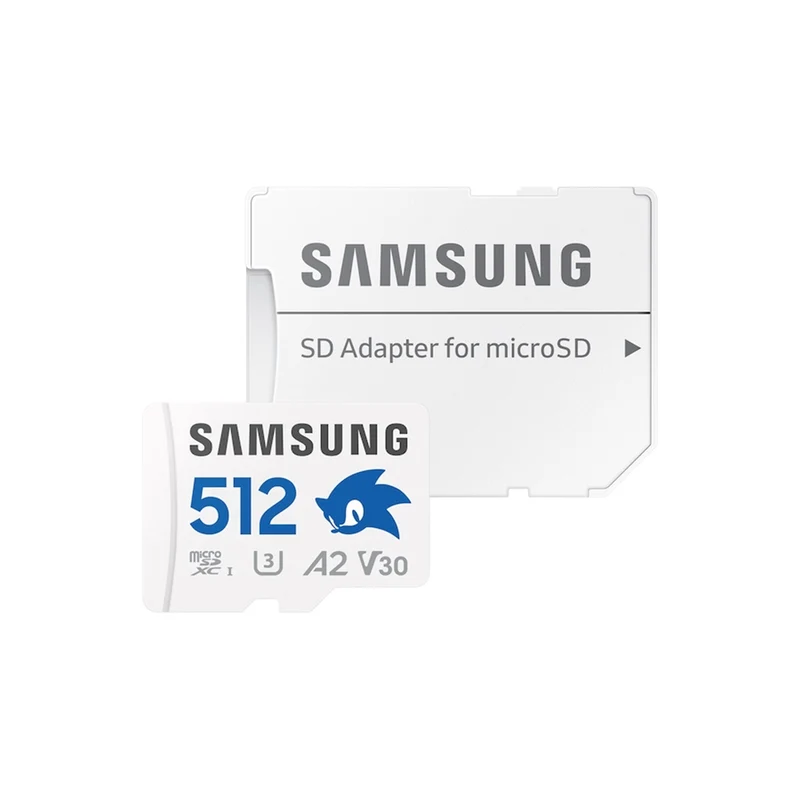 Samsung Pro Plus Sonic The Hedgehog UHS-I 180MB/s Read microSDXC Card with Adapter (256GB, 512GB, 1TB)