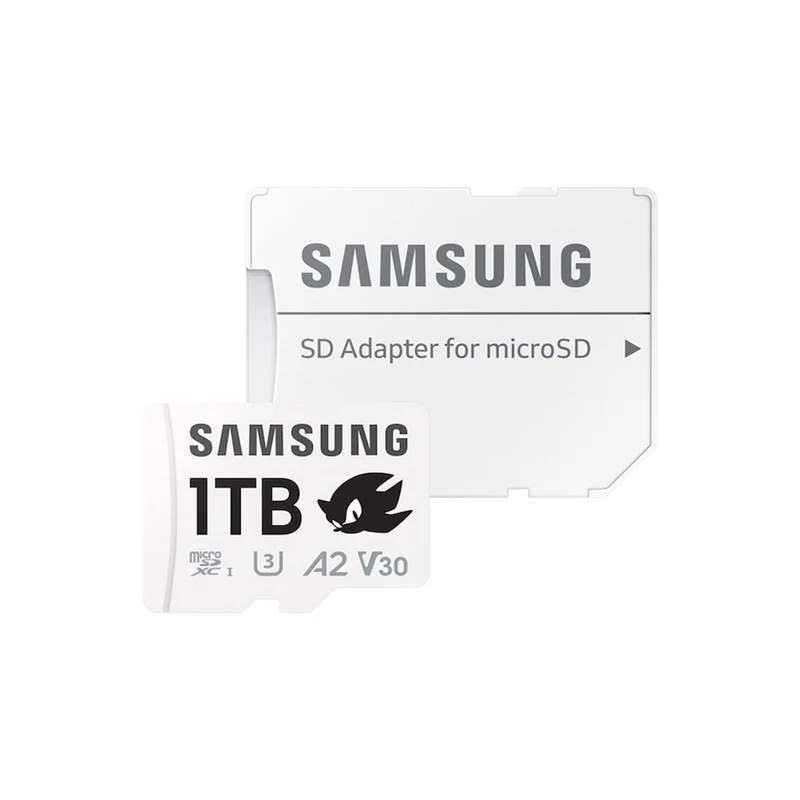 Samsung Pro Plus Sonic The Hedgehog UHS-I 180MB/s Read microSDXC Card with Adapter (256GB, 512GB, 1TB)