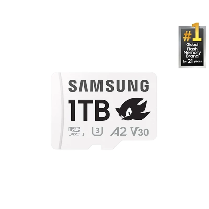 Samsung Pro Plus Sonic The Hedgehog UHS-I 180MB/s Read microSDXC Card with Adapter (256GB, 512GB, 1TB)