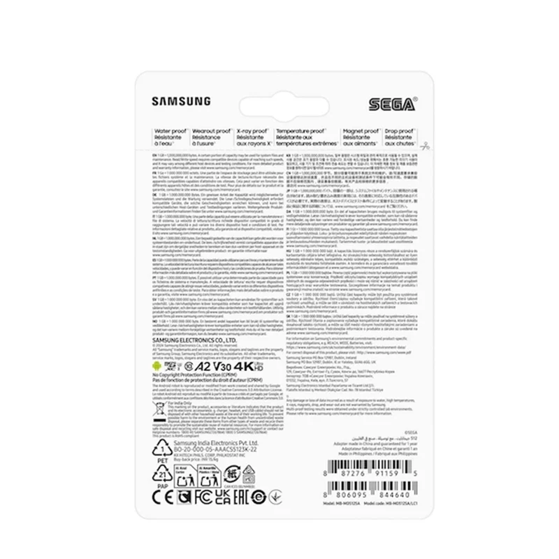 Samsung Pro Plus Sonic The Hedgehog UHS-I 180MB/s Read microSDXC Card with Adapter (256GB, 512GB, 1TB)