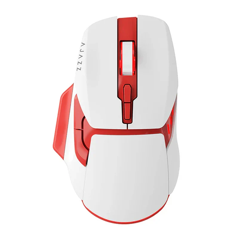 Ajazz AJ039 Tri-Mode Gaming Mouse (Black, Red/White)
