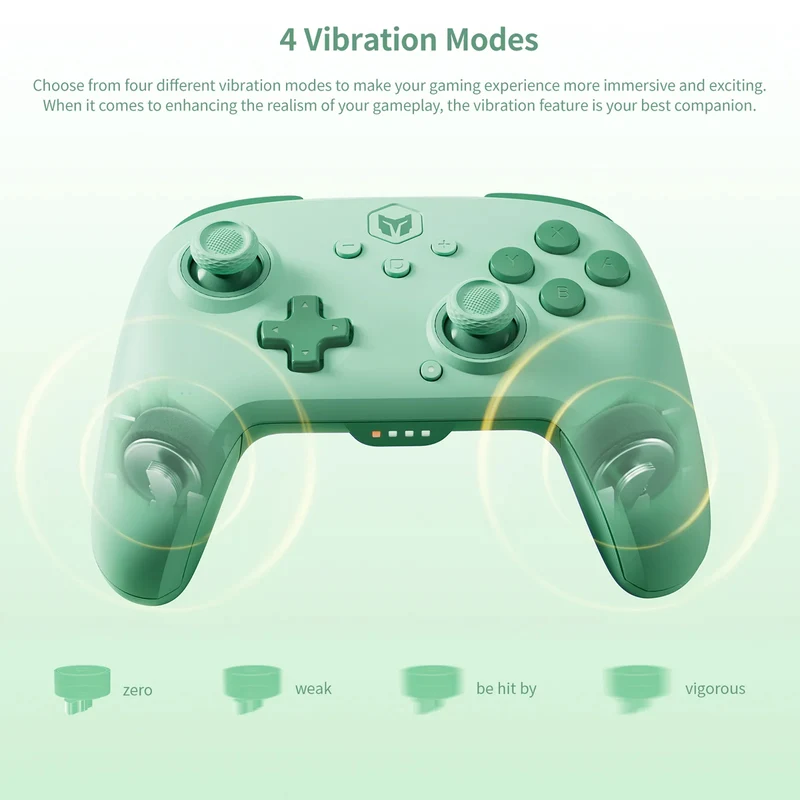 Bigbig Won Choco Wireless Gaming Controller for Switch / Win 10&11 / Android / iOS (Pink, Grey, Blue, Green)