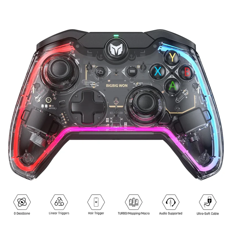 Bigbig Won Rainbow S Wired Gaming Controller For Win 10&11 / Switch