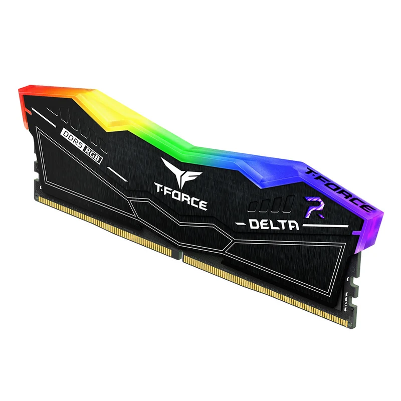 TeamGroup T-Force Delta RGB DDR5 48GB (2x24GB) 8000MHz CL38-49-49-84 1.4V Gaming Desktop Memory (Black) (FF3D548G8000HC38EDC01)