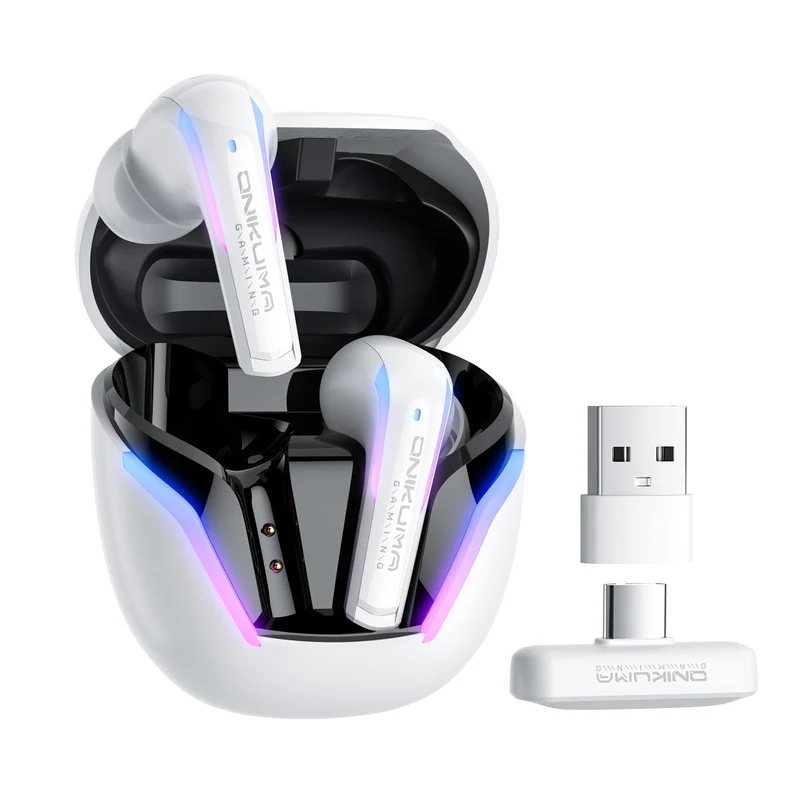 Onikuma T27 Wireless Dual Microphone Noise Reduction (Black, White)