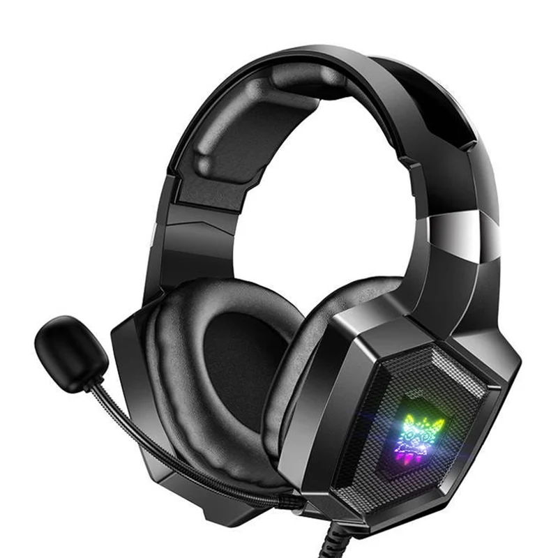 Onikuma K8 Wired Professional Gaming Headset with Noise Cancellation Microphone (Black, White)