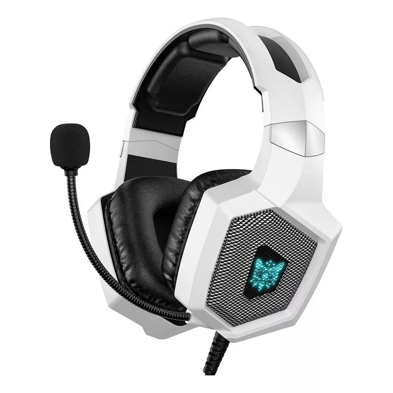 Onikuma K8 Wired Professional Gaming Headset with Noise Cancellation Microphone (Black, White)