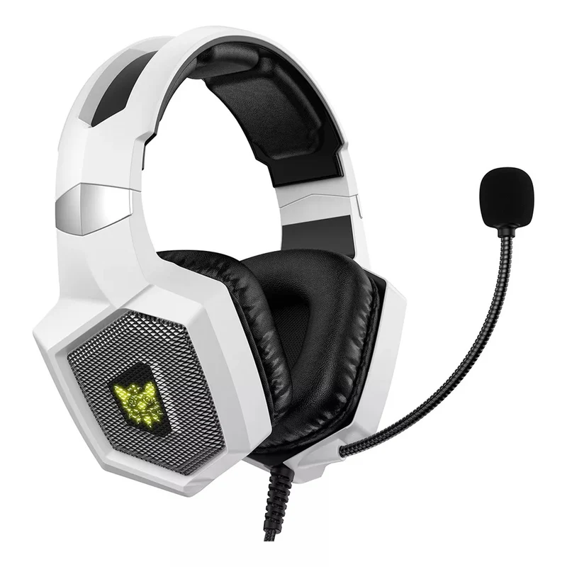 Onikuma K8 Wired Professional Gaming Headset with Noise Cancellation Microphone (Black, White)