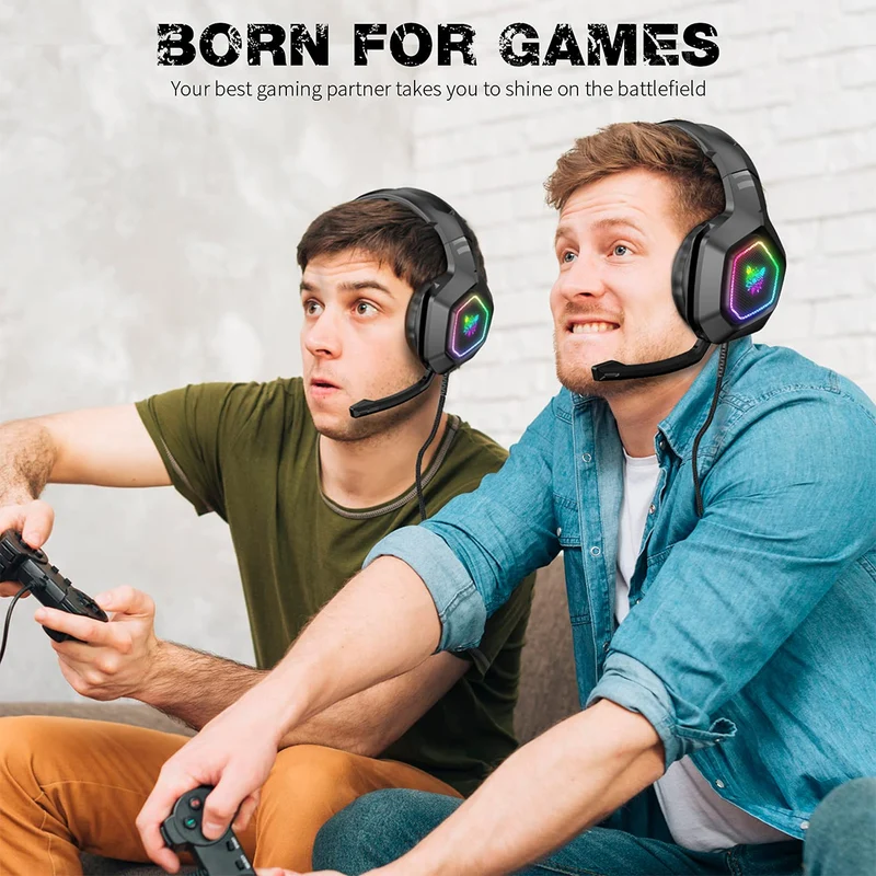 Onikuma K10 RGB 7.1 Wired Gaming Headset (Black)