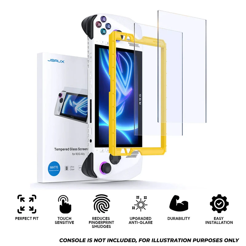 JSAUX Ultra Clear Anti-Glare Screen Matte Protector for ROG Ally / ROG Ally X 2-Pack (GP0113A)