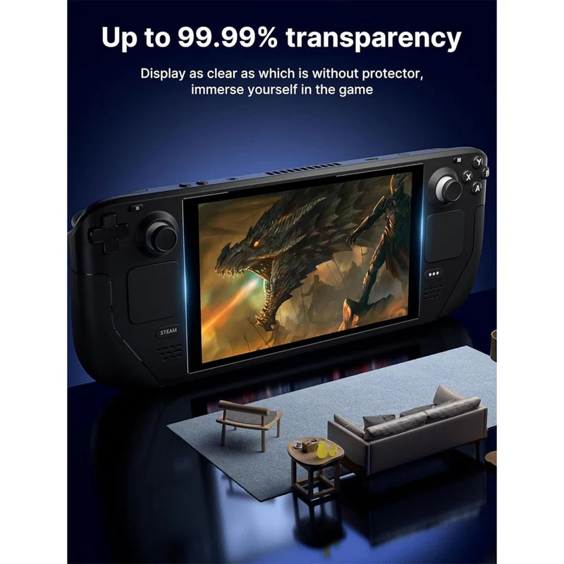 JSAUX Ultra Clear Tempered Glass Screen Protector for Steam Deck 2-Pack (GP0107)