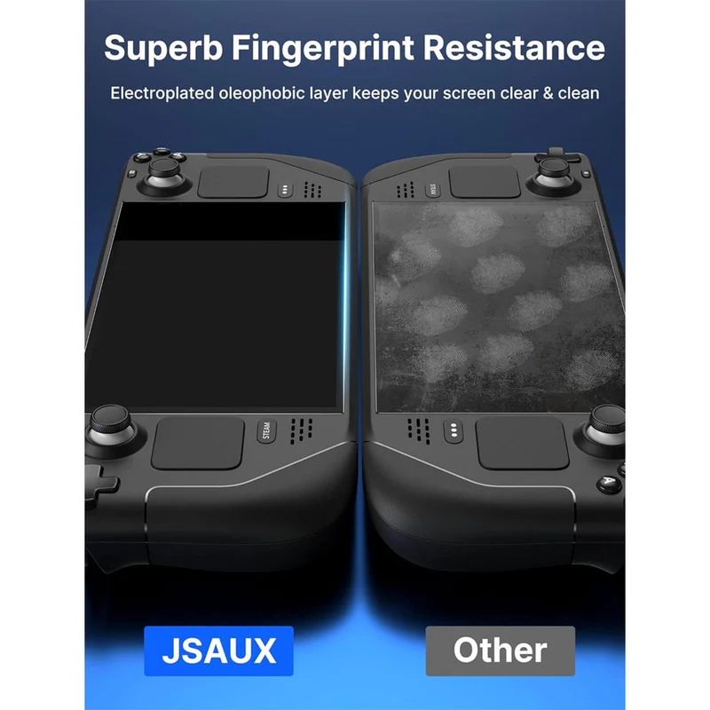 JSAUX Ultra Clear Tempered Glass Screen Protector for Steam Deck 2-Pack (GP0107)