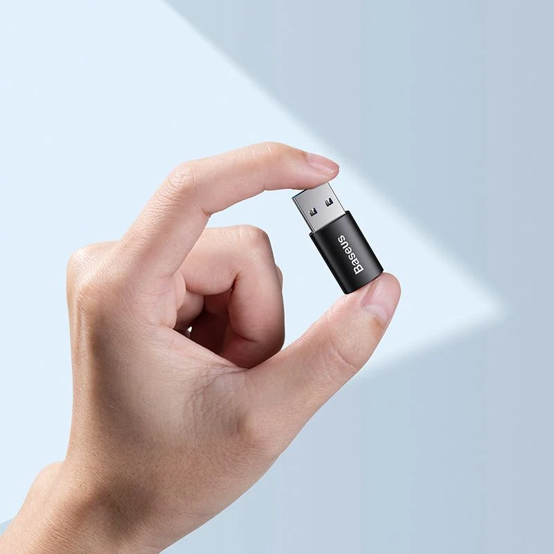 Baseus Ingenuity Series Mini OTG Adapter USB3.1 to Type-C (Black) (ZJJQ000101)