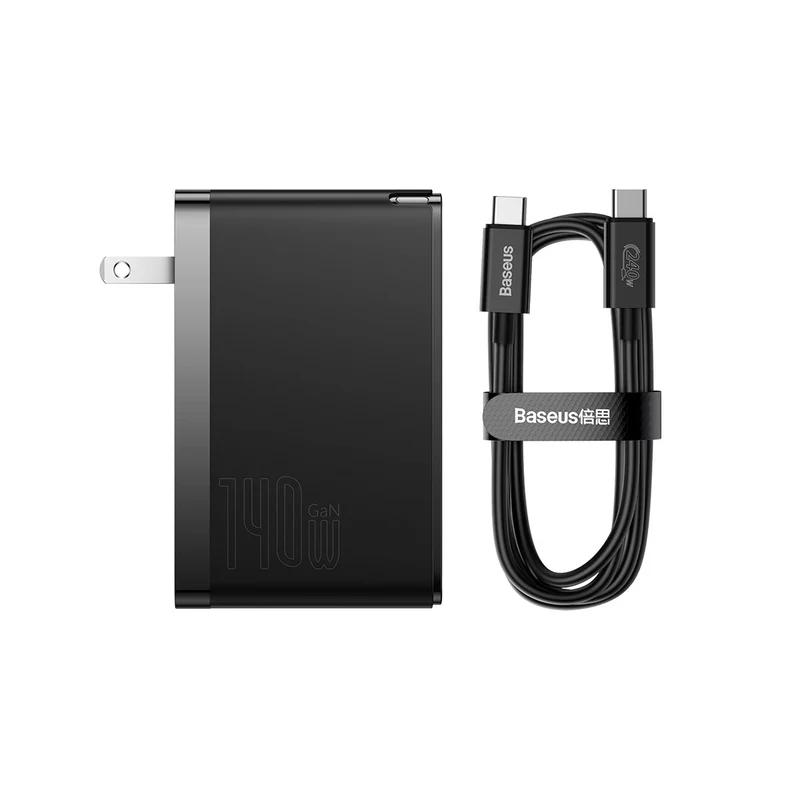 Baseus GaN5 Pro Fast Charger 2C+U 140W (Black) (CCGP100101)
