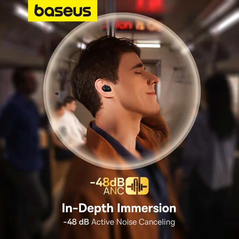 Baseus Bowie MA20 Noise-Cancellation True Wireless Earphone (Cluster Black) (A00054600113-00)
