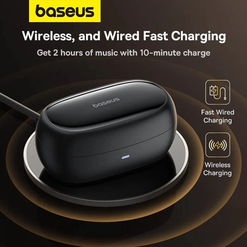 Baseus Bowie MA20 Noise-Cancellation True Wireless Earphone (Cluster Black) (A00054600113-00)