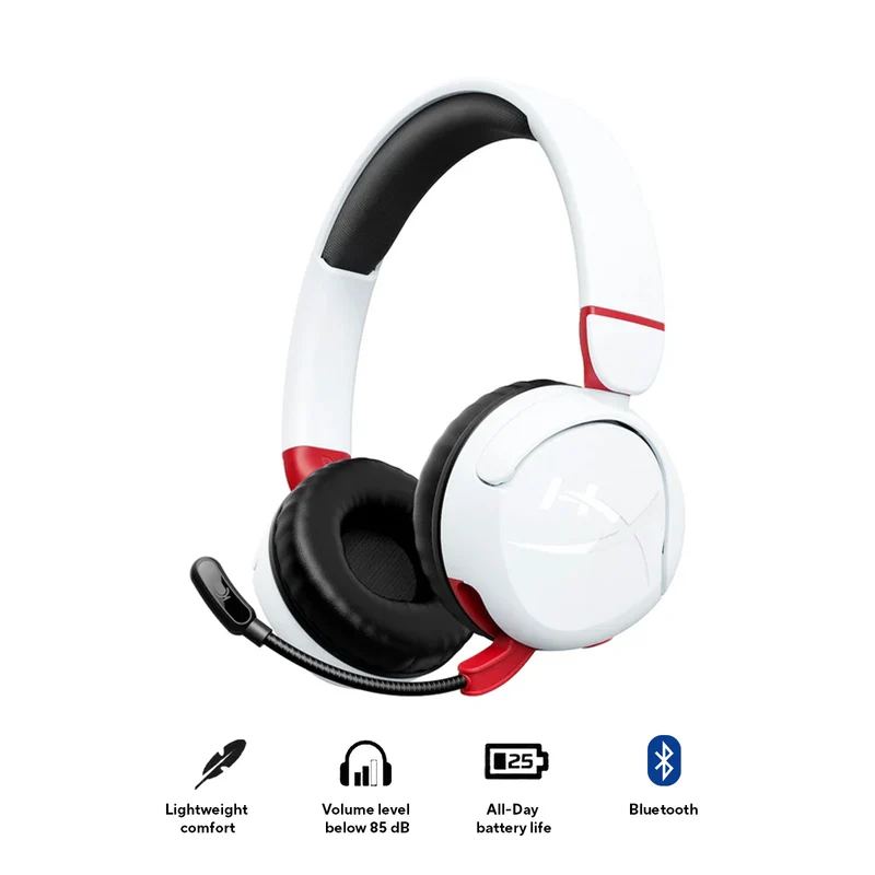 HyperX Cloud Mini Wireless Gaming Headset (Black, White)