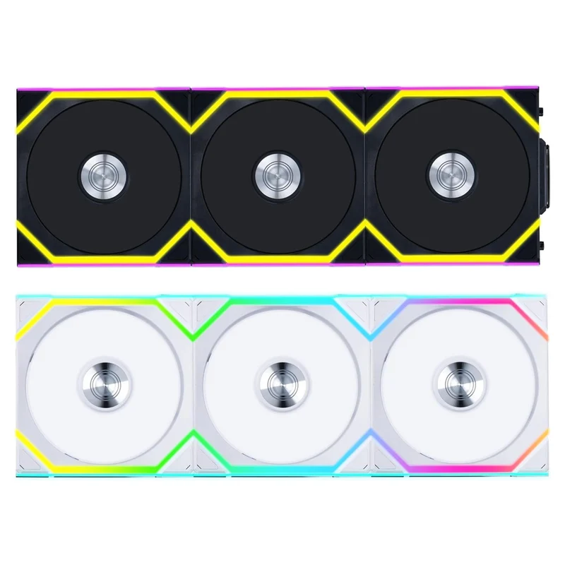 Lian Li Uni Fan SL Wireless 120 ARGB with L-Wireless Controller - Triple Pack (Black, White)