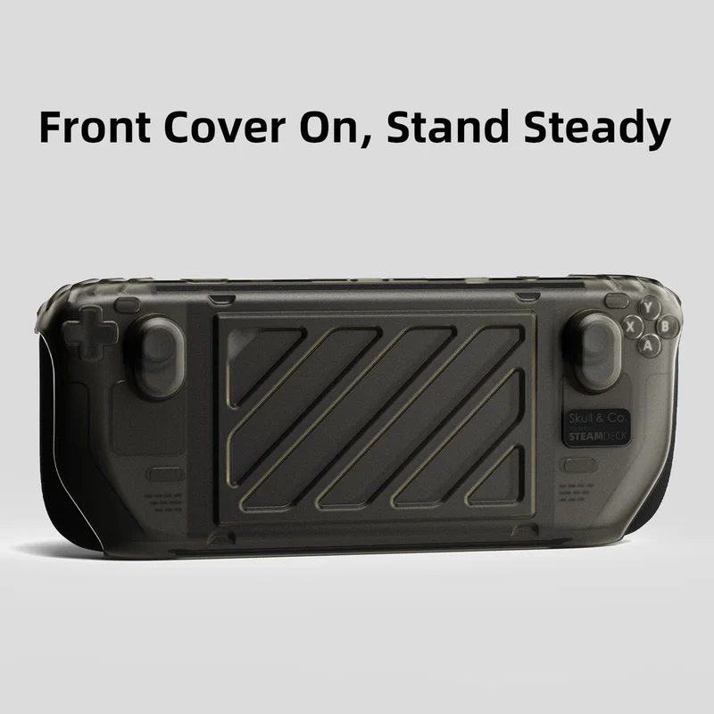 Skull & Co. HardShell Front Cover for Steam Deck StandGrip (Smoky Black, Neon Green, Neon Orange) (SDFC-SBK, SDFC-NGN, SDFC-NOG)