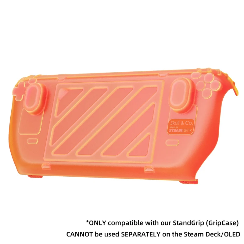 Skull & Co. HardShell Front Cover for Steam Deck StandGrip (Smoky Black, Neon Green, Neon Orange) (SDFC-SBK, SDFC-NGN, SDFC-NOG)