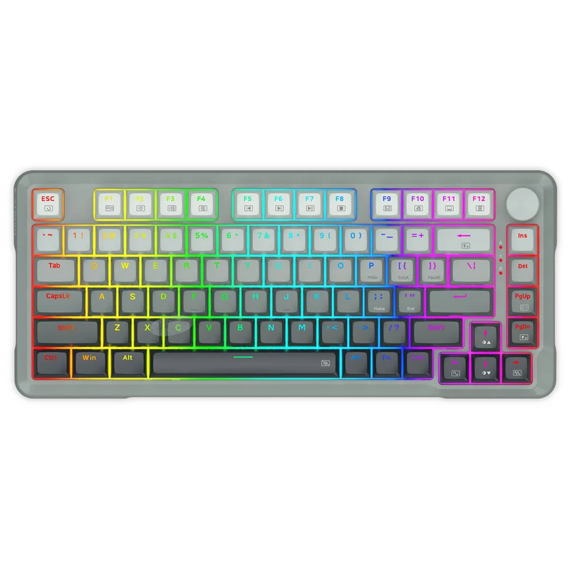 E-Yooso HZ-82 RGB 82-Keys Wired Mechanical Keyboard Gradient Grey (Magnetic Switch)