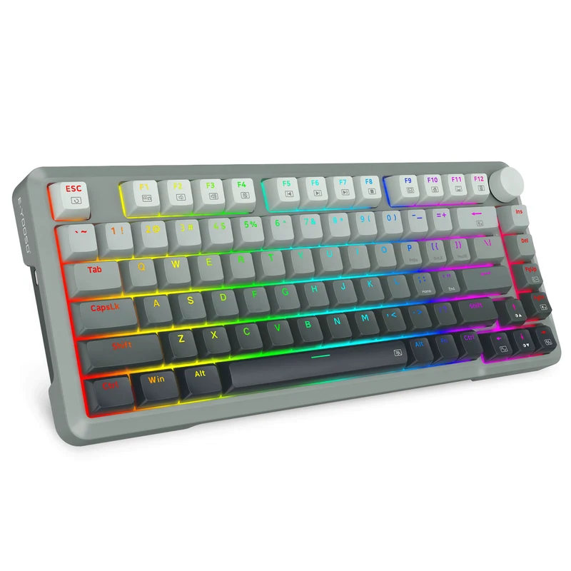 E-Yooso HZ-82 RGB 82-Keys Wired Mechanical Keyboard Gradient Grey (Magnetic Switch)