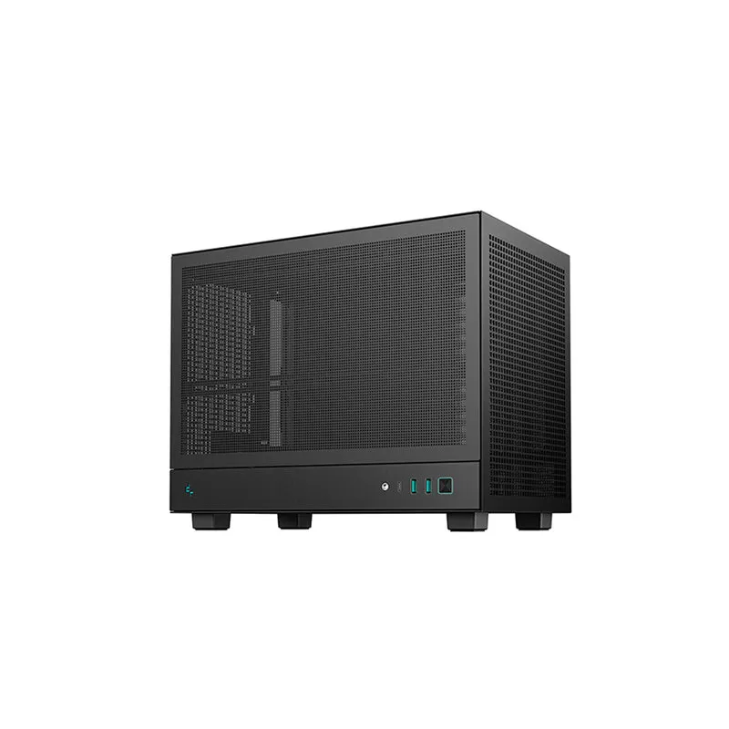 Deepcool CH160 MESH Mini-ITX Ultra Portable High Flow PC Case (Black, White)