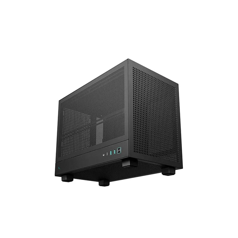 Deepcool CH160 MESH Mini-ITX Ultra Portable High Flow PC Case (Black, White)