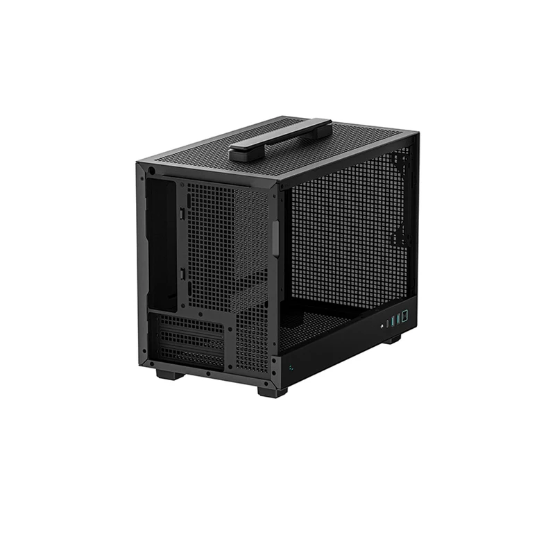 Deepcool CH160 MESH Mini-ITX Ultra Portable High Flow PC Case (Black, White)