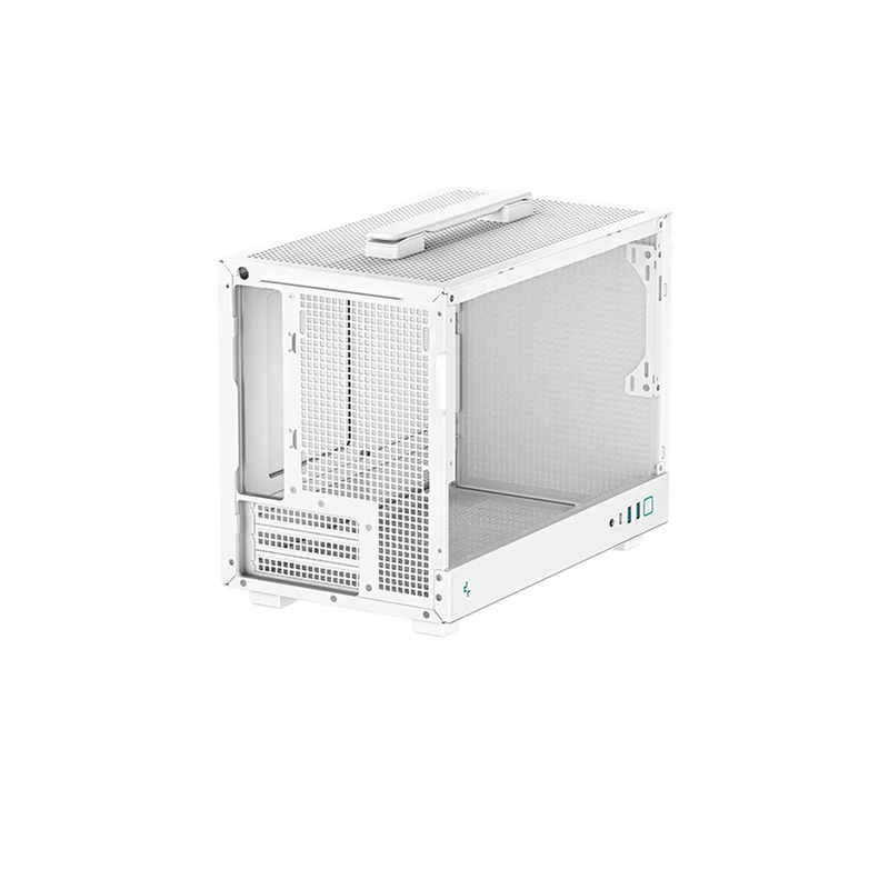 Deepcool CH160 MESH Mini-ITX Ultra Portable High Flow PC Case (Black, White)