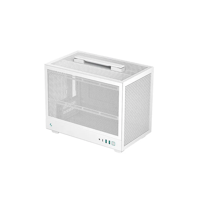 Deepcool CH160 MESH Mini-ITX Ultra Portable High Flow PC Case (Black, White)
