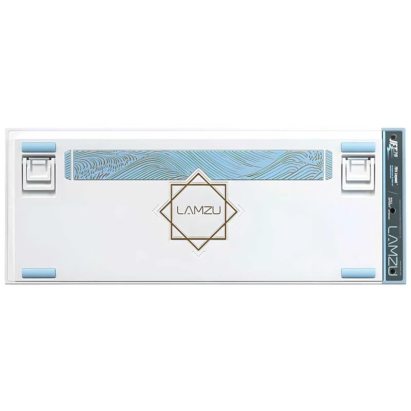 Lamzu Jet75 RGB 82-Keys 32K Scanning Rate 8KHz Polling Rate Hall Effect Aluminum Case Wired Magnetic Gaming Keyboard White/Blue (Gateron Jade Gaming Switch)