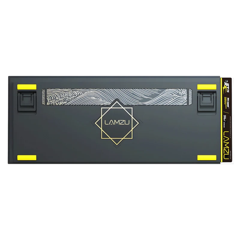 Lamzu Jet75 RGB 82-Keys 32K Scanning Rate 8KHz Polling Rate Hall Effect Aluminum Case Wired Magnetic Gaming Keyboard Black/Yellow (Gateron Jade Gaming Switch)