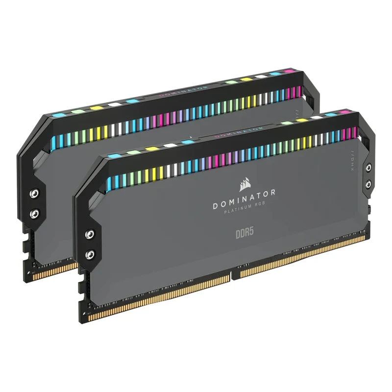 Corsair Dominator Platinum RGB 32GB (2x16GB) DDR5 DRAM 6000MT/s CL30 AMD EXPO & Intel XMP Memory Kit (CMT32GX5M2B6000Z30K)