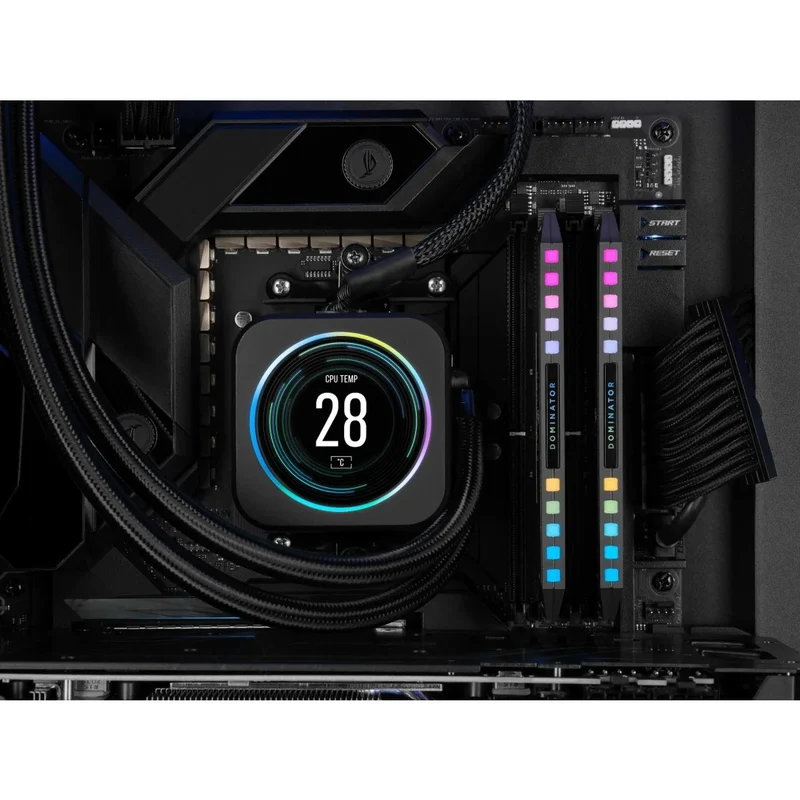 Corsair Dominator Platinum RGB 32GB (2x16GB) DDR5 DRAM 6000MT/s CL30 AMD EXPO & Intel XMP Memory Kit (CMT32GX5M2B6000Z30K)
