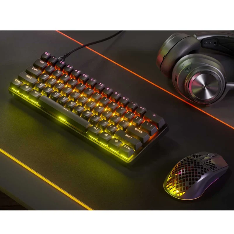 SteelSeries Apex Pro Mini Adjustable Switch Wired Mechanical Gaming Keyboard (Omnipoint 3.0 Switches) (64913)
